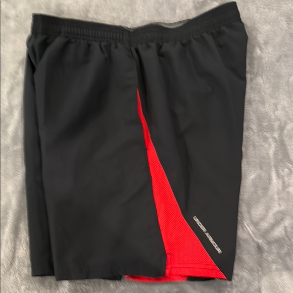 Under Armour Black and Red Running Shorts - Picture 5 of 7